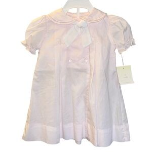 Infant Girl Petit Ami Hand Embroidered Pale Pink Dress - 3 Months- NEW with tags